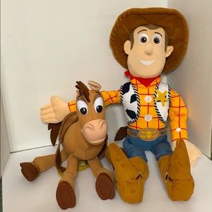 Woody 24" Bullseye 14" Plush Toy Story 4